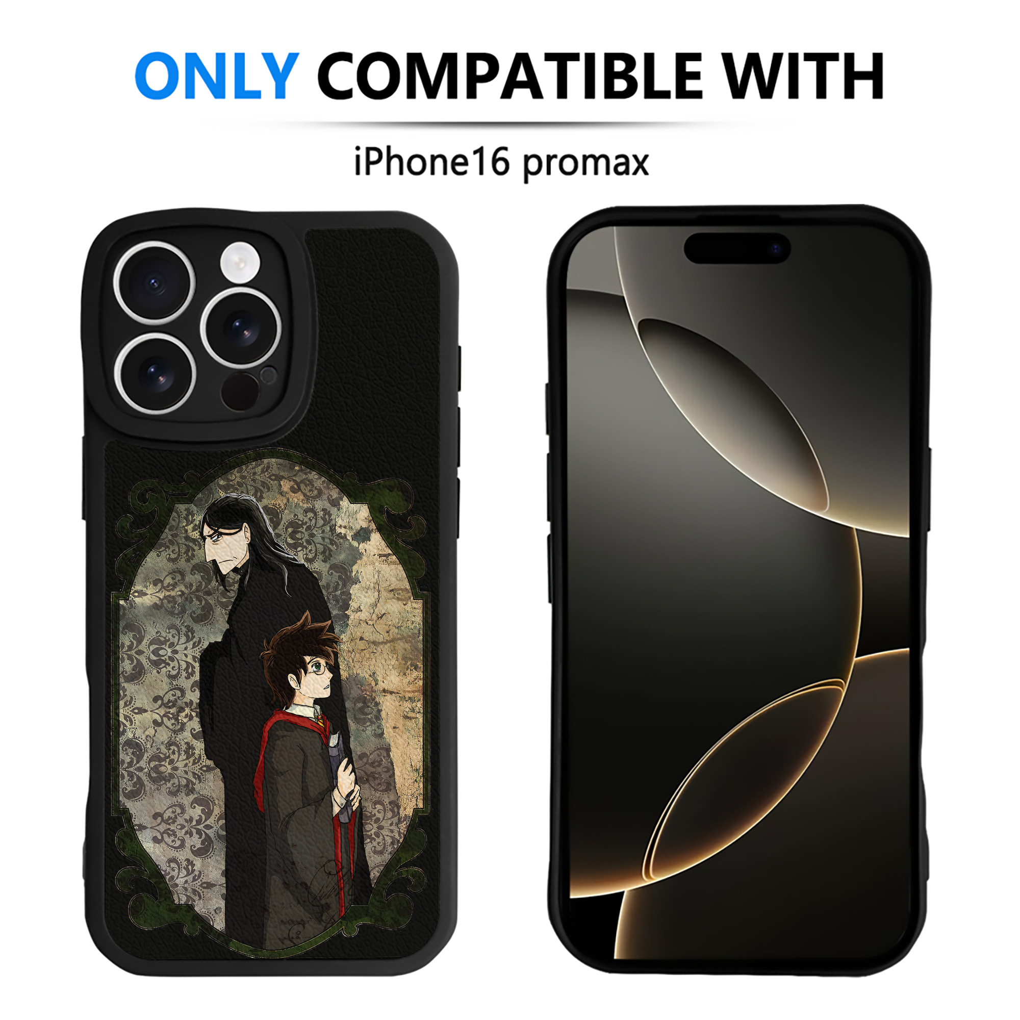 （画像用） Harry Potter ハリー・ポッターシリーズ 【iPhone 16シリーズ対応】シリコンスマホケース（レザー調） 材質：シリコン